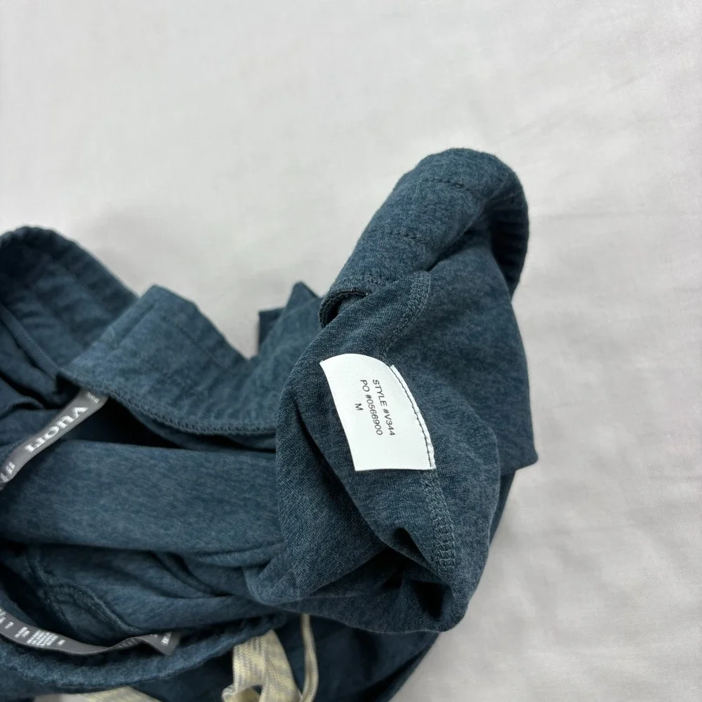 Vuori Ponto Performance Shorts Men Medium Blue Stretch Athletic Gym Lounge Sweat